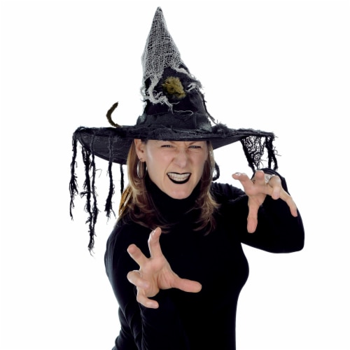 Beistle Halloween Party Decoration Witch Hat with Rat - 12 Pack (1/Poly Bag) Perspective: front