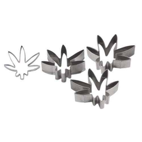 Beistle 59242 2.75 x 2.5 in. Weed Cookie Cutters - Pack of 12 Perspective: front