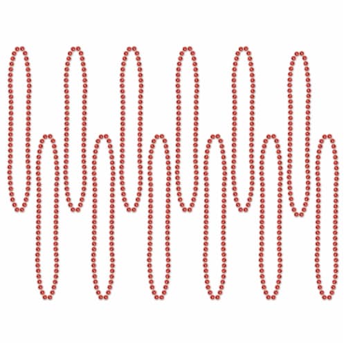 The Beistle Company Party Beads - Red Perspective: front