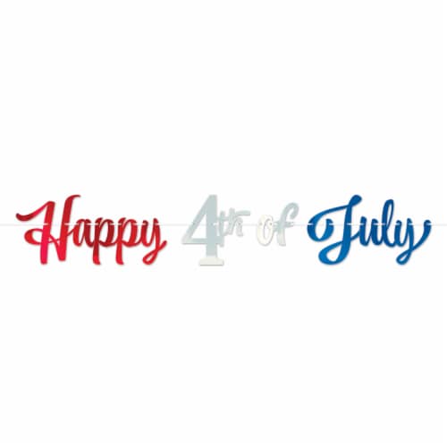 The Beistle Company 4th of July Banner Perspective: front