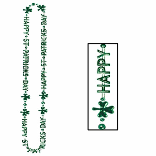 The Beistle Company St Patrick's Day Beads Perspective: front