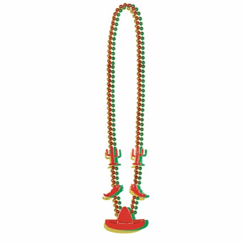 Beistle Co® Cinco de Mayo Fiesta Sombrero Beads Perspective: front