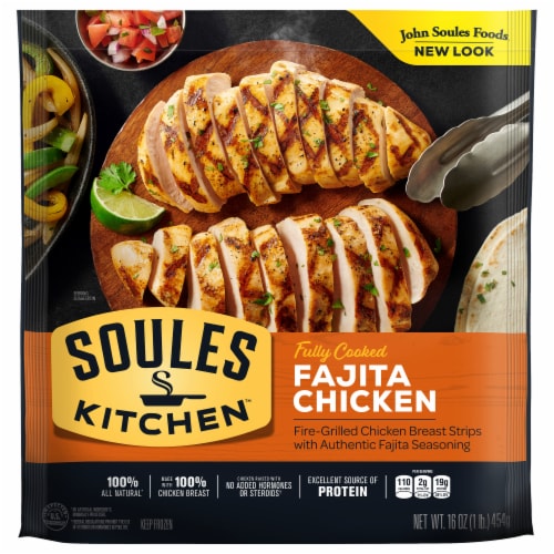John Soules Foods Chicken Fajitas Strips Perspective: front