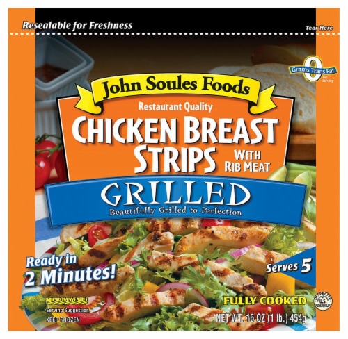 John Soules Foods Chicken Breast Fajitas Perspective: front