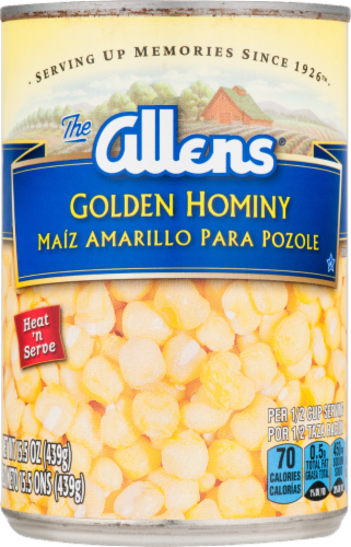 Allens Golden Hominy Perspective: front
