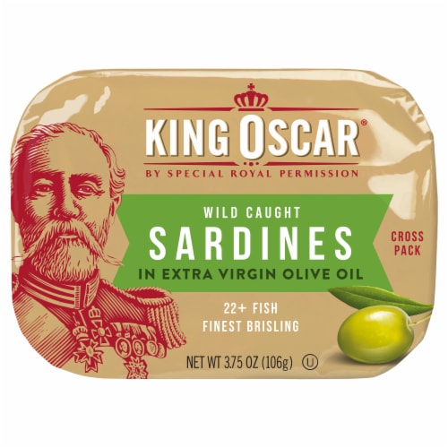 King Oscar® Wild Caught Sardines in Extra Virgin Olive Oil Perspective: front