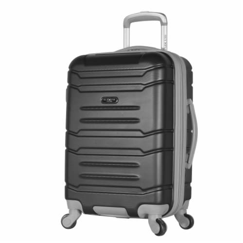 Olympia Denmark Expandable Hardcase Carry on Spinner Black 21 in Baker s
