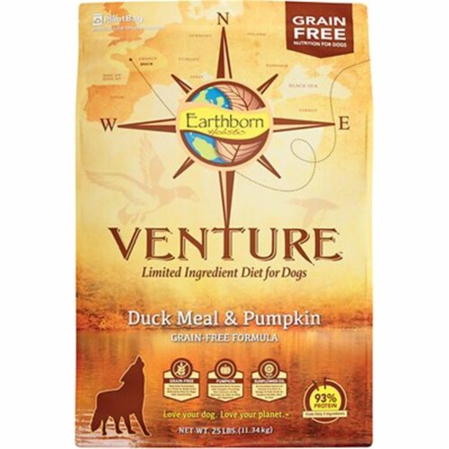 Earthborn Holistic PF57010 Venture Duck Meal Pumpkin Grain Free Dry Dog Food 25 lbs 1 Smith s Food and Drug