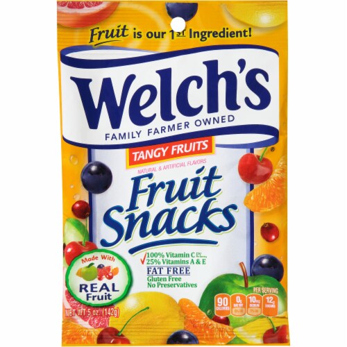 Welch's Tangy Fruits Fruit Snacks Perspective: front