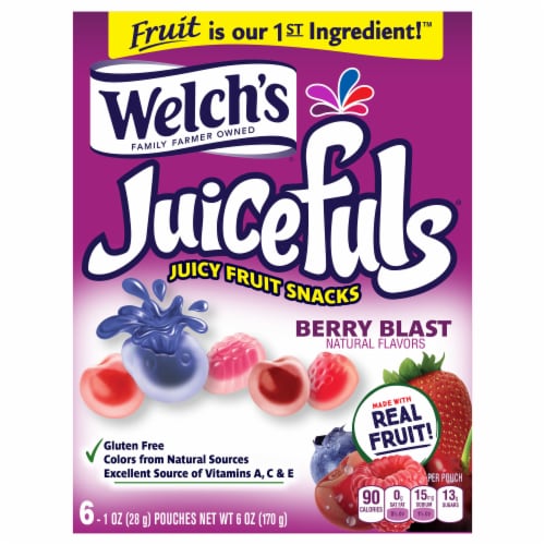 Welch's Juicefuls Berry Blast Juicy Fruit Snacks Perspective: front