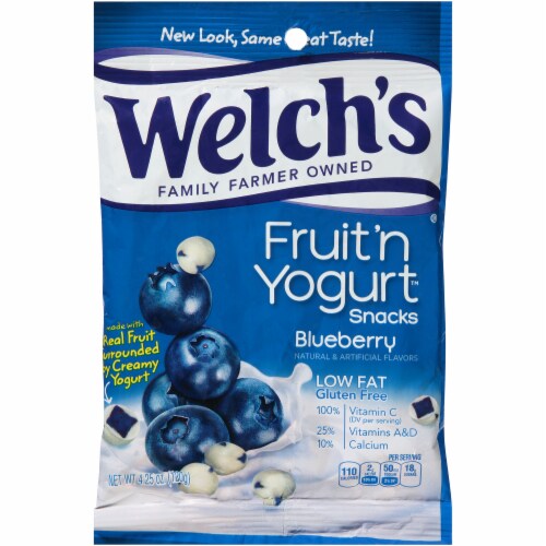 Welch's Blueberry Fruit'n Yogurt Snacks Perspective: front