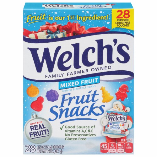 Welch's Mixed Fruit Christmas Fruit Snacks Perspective: front