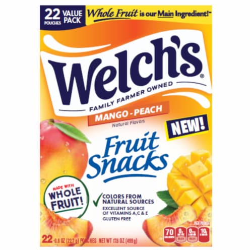 Welch's® Mango-Peach Fruit Snacks Value Pack Perspective: front
