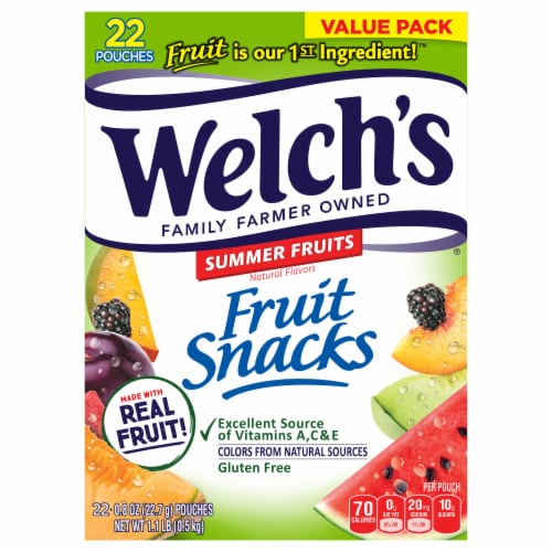 Welch's Summer Fruits Fruit Snacks Perspective: front