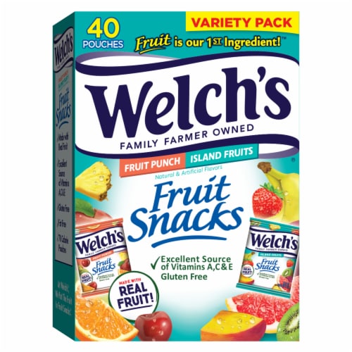 Welch's® Fruit Punch/Island Fruits Fruit Snacks Perspective: front