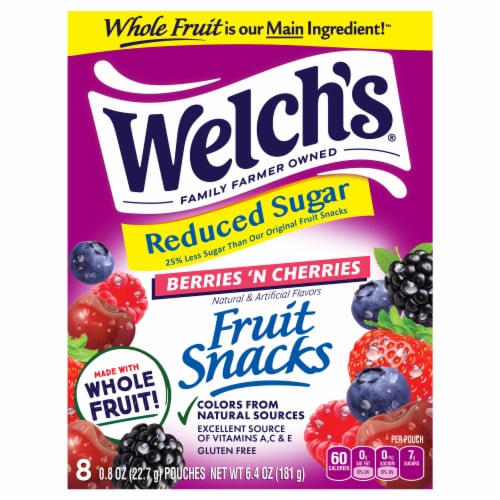 Welch's® Reduced Sugar Fruit Snacks Perspective: front