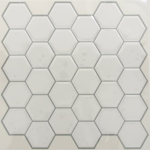 RoomMates Pearl Hexagon Sticktiles Perspective: front