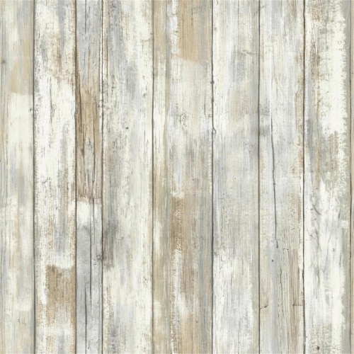 RoomMates® Distressed Wood Peel & Stick Wallpaper Perspective: front
