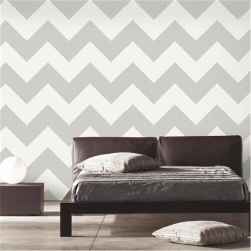 Roommates RMK9075WP Grey Chevron Peel & Stick Wallpaper - Large, 1 - Fred  Meyer