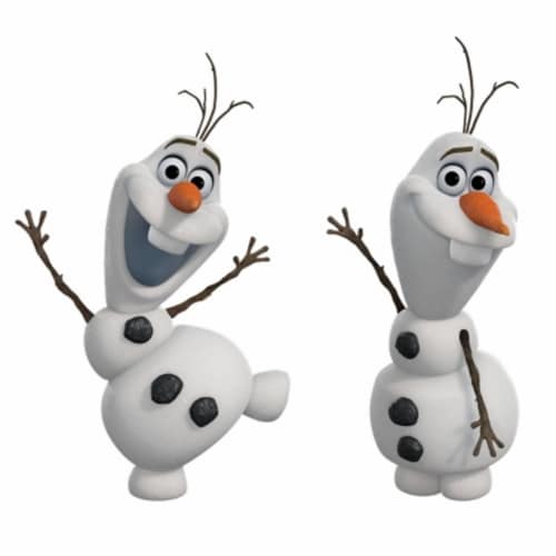 Roommates RMK2372SCS Frozen Olaf The Snow Man Peel and Stick Wall Decals Perspective: front
