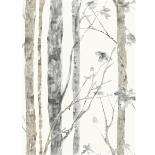 RoomMates Decor Birch Trees Peel & Stick Wallpaper Perspective: front