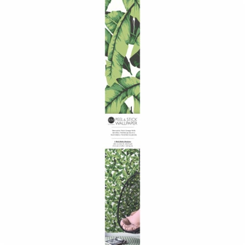 RoomMates Decor Palm Leaf Peel & Stick® Wallpaper Perspective: front