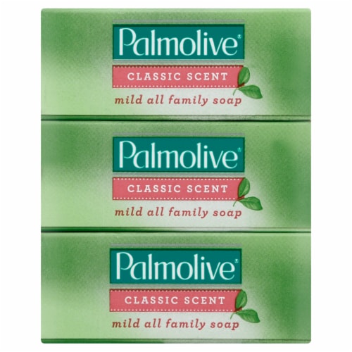 Palmolive Classic Scent Bar Soap 3 Pack Perspective: front