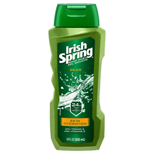 Irish Spring Gear Body Wash Skin Hydration Perspective: front
