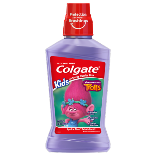 Colgate Kids Trolls Mouthwash Perspective: front