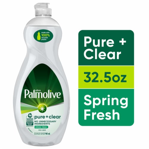 Palmolive Ultra Pure + Clear Spring Fresh Scent Liquid Dish Soap Perspective: front