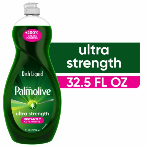 Palmolive Ultra Dishwashing Liquid Dish Soap Ultra Strength Original Perspective: front