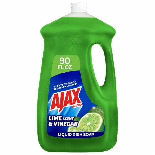 Ajax Ultra Liquid Dish Soap Lime Scent + Vinegar, 90 fl oz Kroger