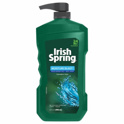 Irish Spring 24 Hour Fresh Moisture Blast Body Wash, 32 fl oz Kroger