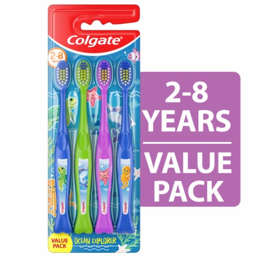 Colgate® Kids Ocean Explorer Extra Soft Toothbrush Variety Pack Perspective: front