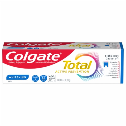 Colgate Total Whitening Toothpaste Gel Perspective: front