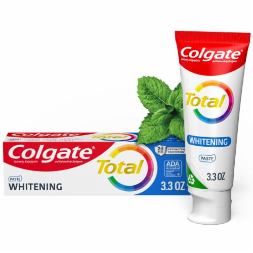 Colgate Total Active Prevention Whitening Toothpaste in Mint Perspective: front