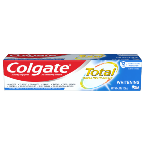 Colgate® Total + Whitening Toothpaste Perspective: front