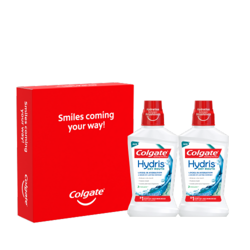 Colgate® Hydris™ Hydramint™ Oral Rinse for Dry Mouth Perspective: front