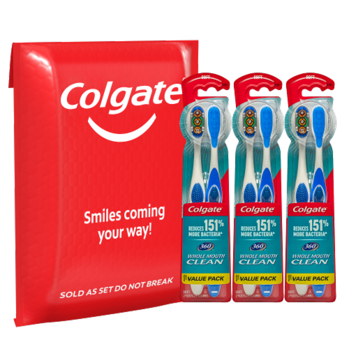 Colgate 360 Toothbrush Value Pack Perspective: front
