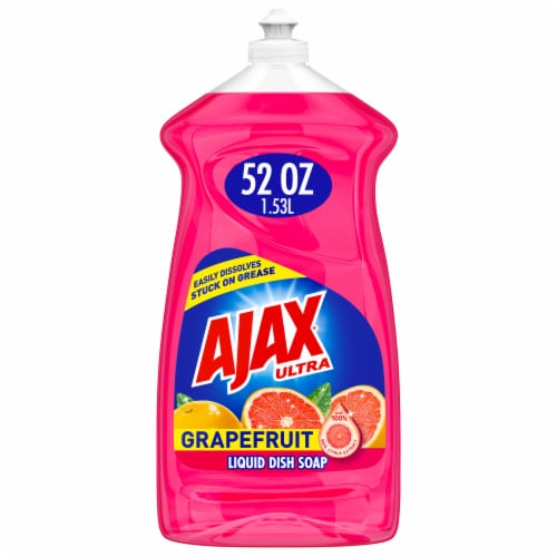 Ajax Ultra Bleach Alternative Liquid Dish Soap Grapefruit Scent Perspective: front