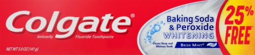 Colgate Whitening Baking Soda Peroxide Toothpaste Perspective: front