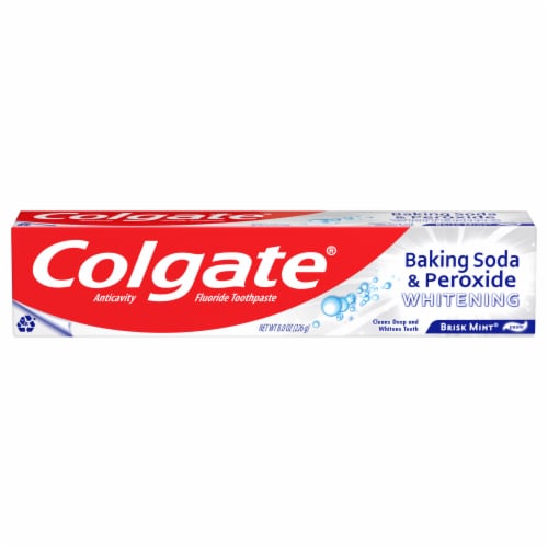 Colgate Baking Soda and Peroxide Whitening Toothpaste Perspective: front