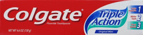 Colgate Triple Action Toothpaste Perspective: front