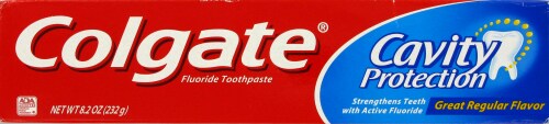 Colgate Cavity Protection Toothpaste Perspective: front