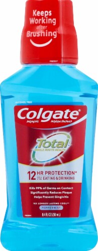 Colgate Total Advanced Pro Shield Peppermint Blast Mouthwash Perspective: front