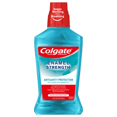 Colgate Enamel Health Fresh Mint Mouthwash Perspective: front