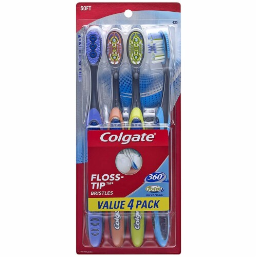 Colgate  360 Total Advanced Toothbrush Soft Perspective: front