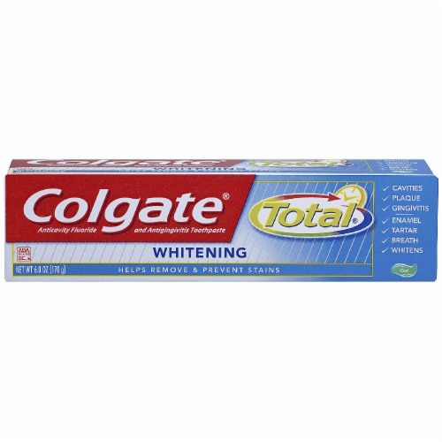 Colgate Total Whitening Gel Toothpaste Perspective: front