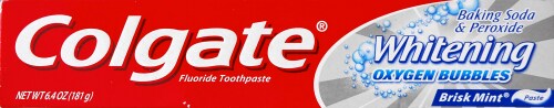 Colgate Baking Soda and Peroxide Toothpaste Perspective: front