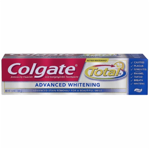 Colgate Total Advantage Whitening Toothpaste Perspective: front